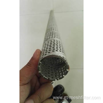 stainless steel perforated round hole tube